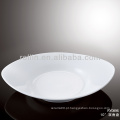 Placa de jantar de porcelana rollin branco em massa